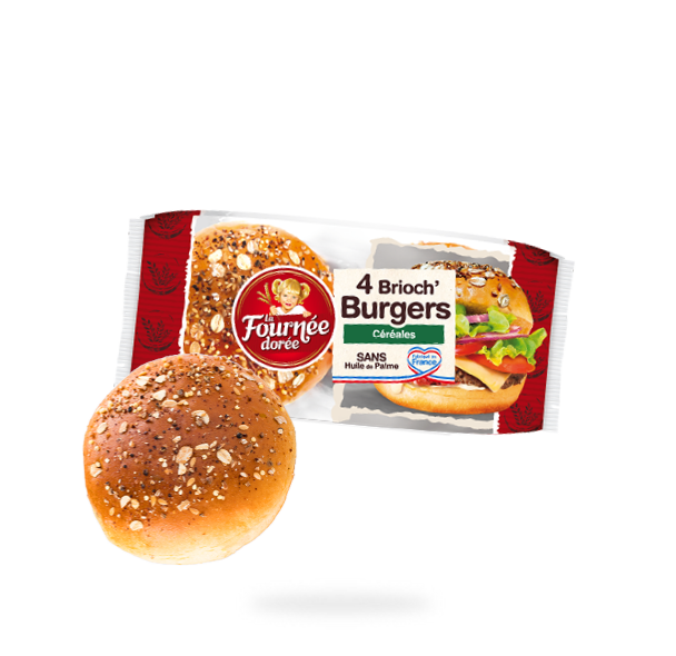 4 BRIOCH BURGERS CEREALES