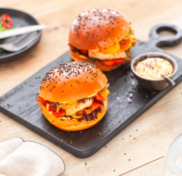 Recette Brioch’Burger Paprika Sésame Noir